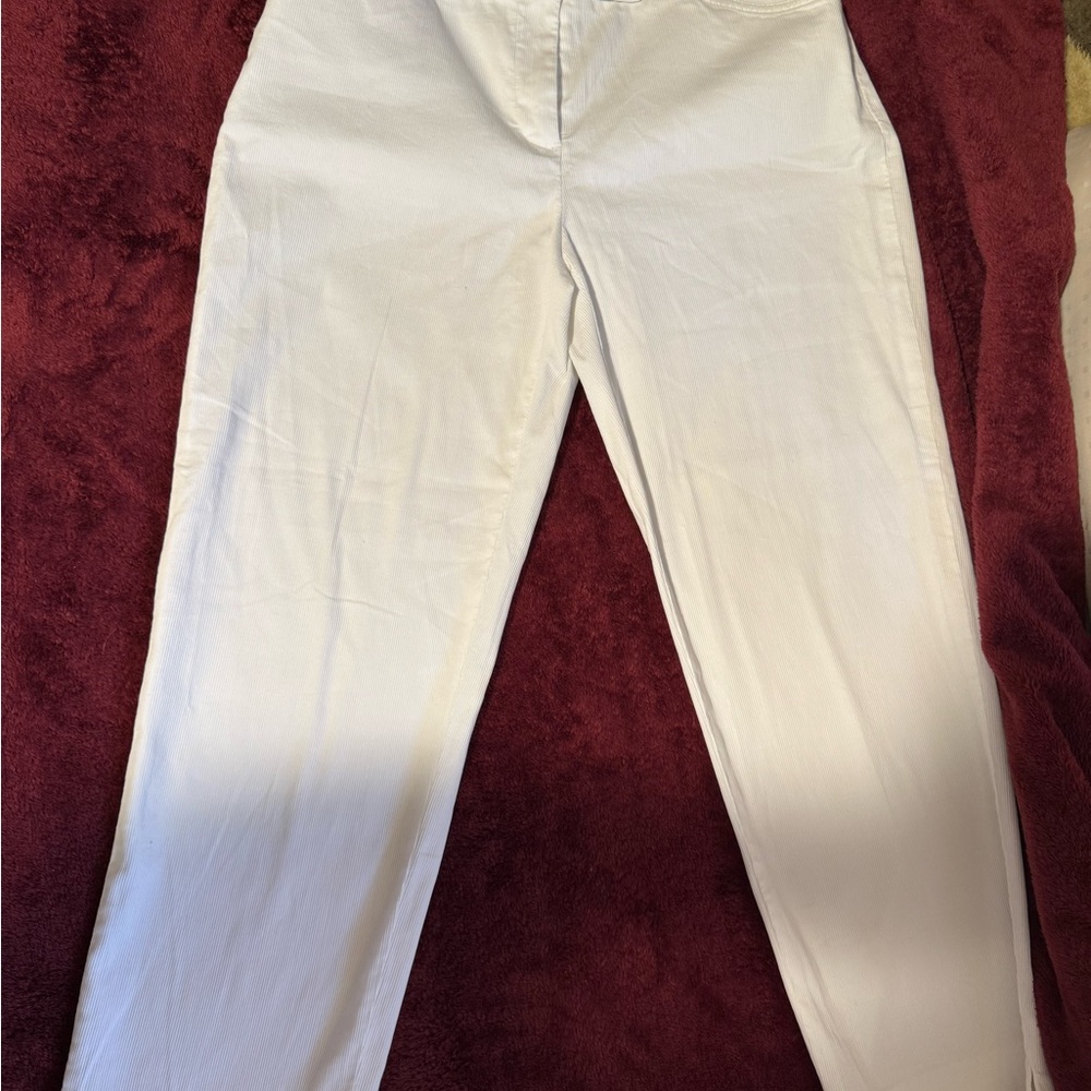 Jones New York Signature White Stretch Pants